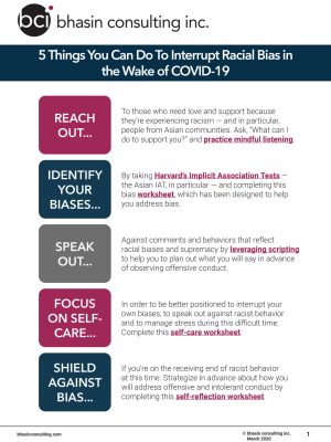 COVID-19 Anti-Racism Tip Sheet - March 2020